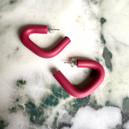 Triangle Hoop Earrings