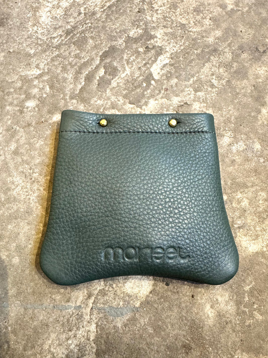 Multipurpose Leather Pouch in Grey