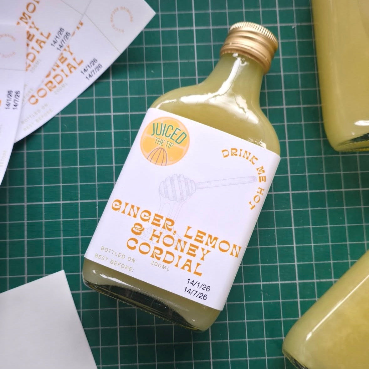 Ginger, Lemon & Honey Cordial 200ml