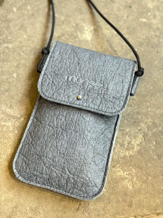 Piñatex Vegan Leather Cross Body Phone Pouch