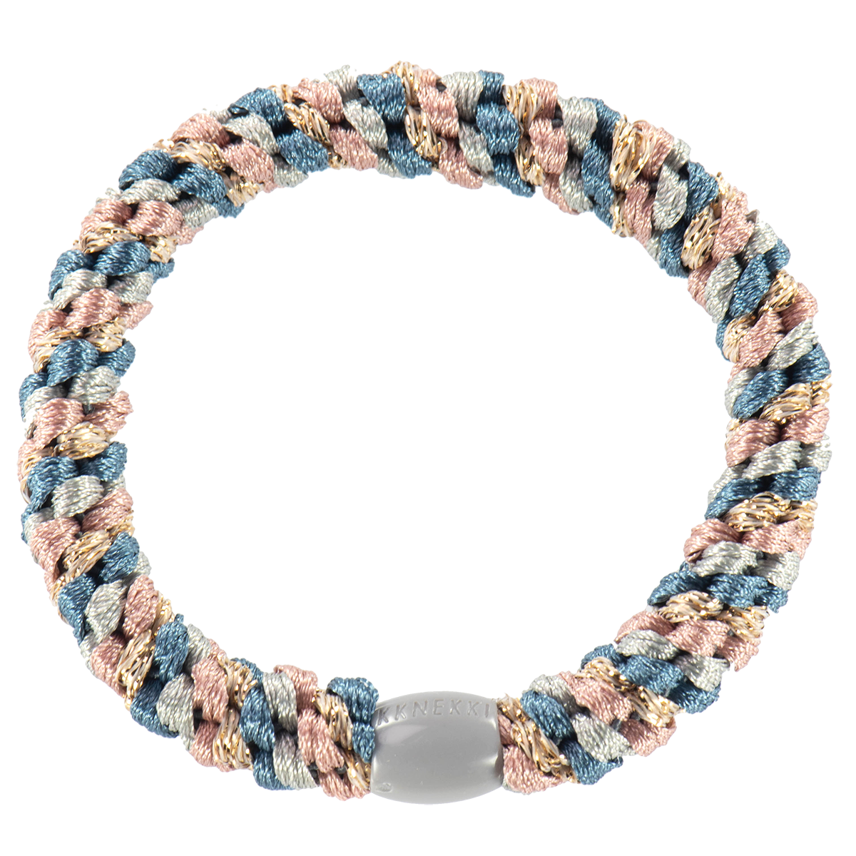 Kknekki Original Hair Tie in Dusty Blue & Rose Mix