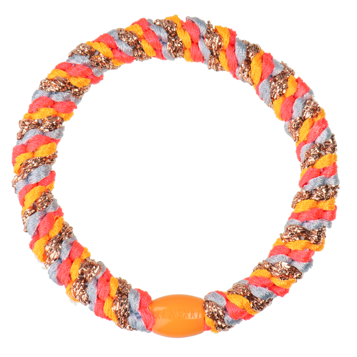 Kknekki Original Hair Tie in Rose & Baby Blue Glitter Mix