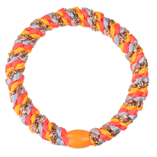 Kknekki Original Hair Tie in Rose & Baby Blue Glitter Mix