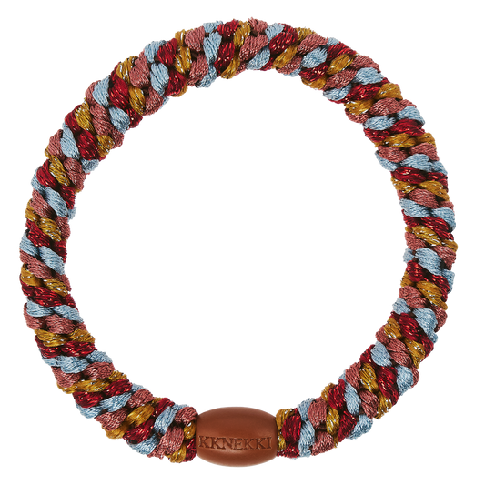 Kknekki Original Hair Tie in Bordeaux & Curry