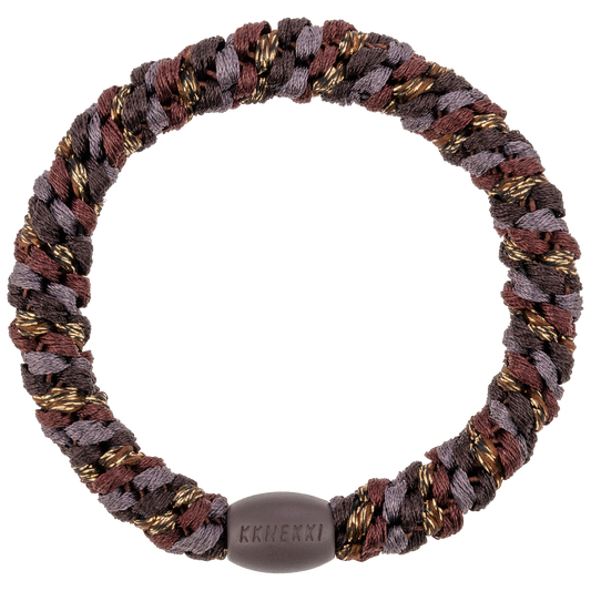 Kknekki Original Hair Tie in Cedar & Coffee Glitter