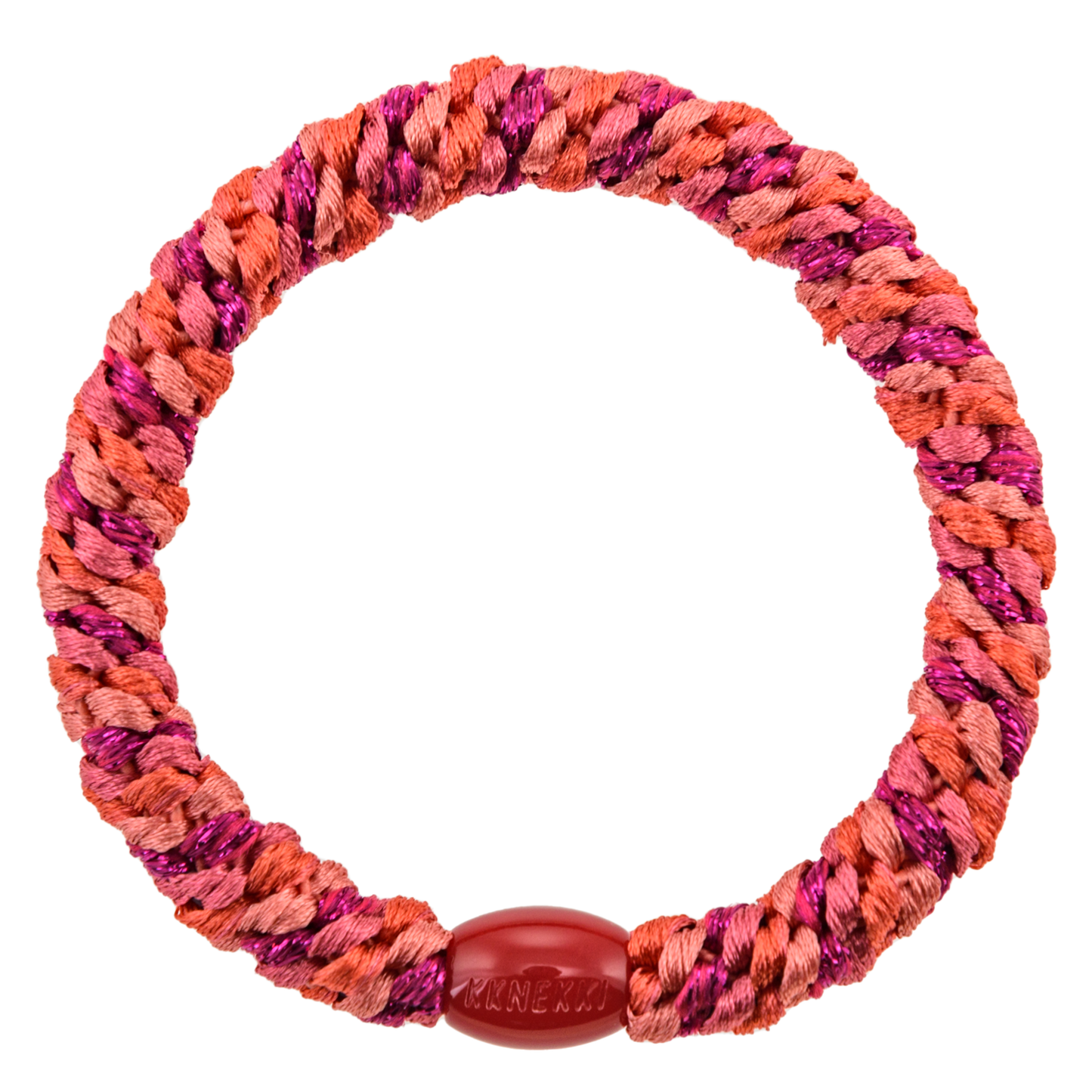 Kknekki Original Hair Tie in Electric Pink & Raspberry Glitter Mix