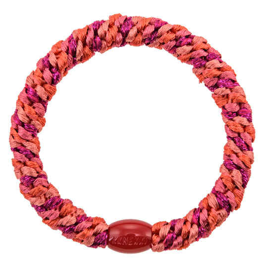 Kknekki Original Hair Tie in Electric Pink & Raspberry Glitter Mix