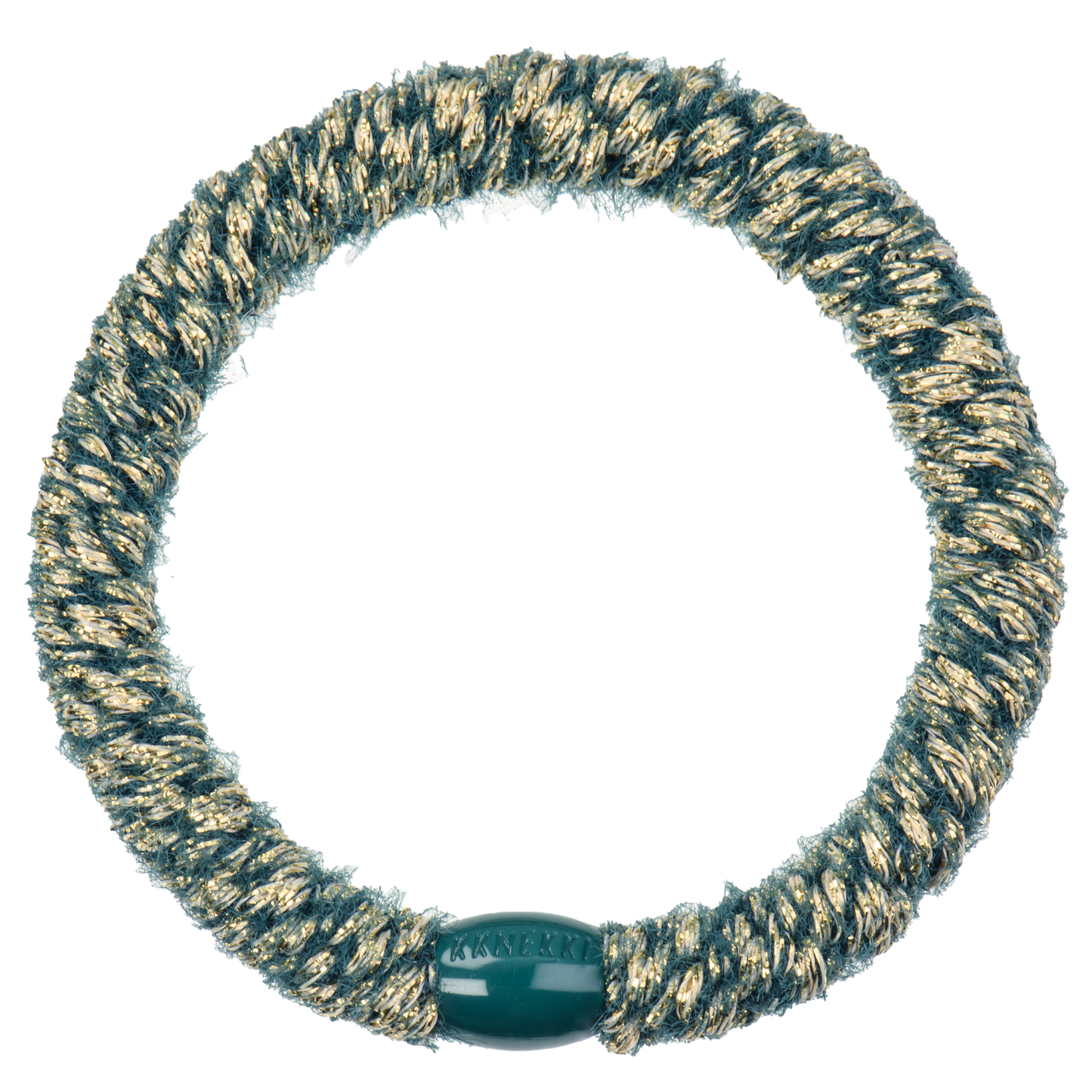 Kknekki Original Hair Tie in Velvet Petrol Glitter