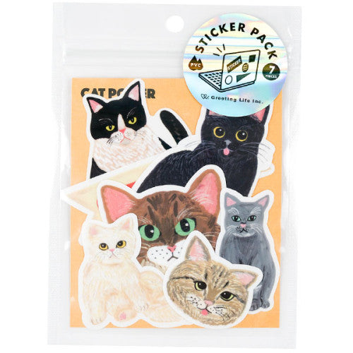 Sodeyama Kahoko Cat Sticker Pack