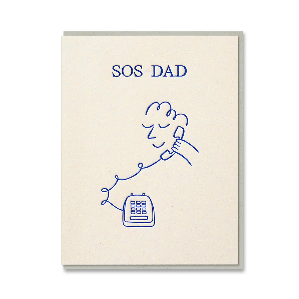 SOS Dad Greetings Card