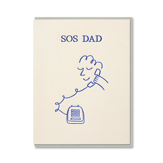 SOS Dad Greetings Card