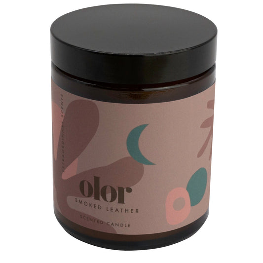 Smoked Leather Jar Candle