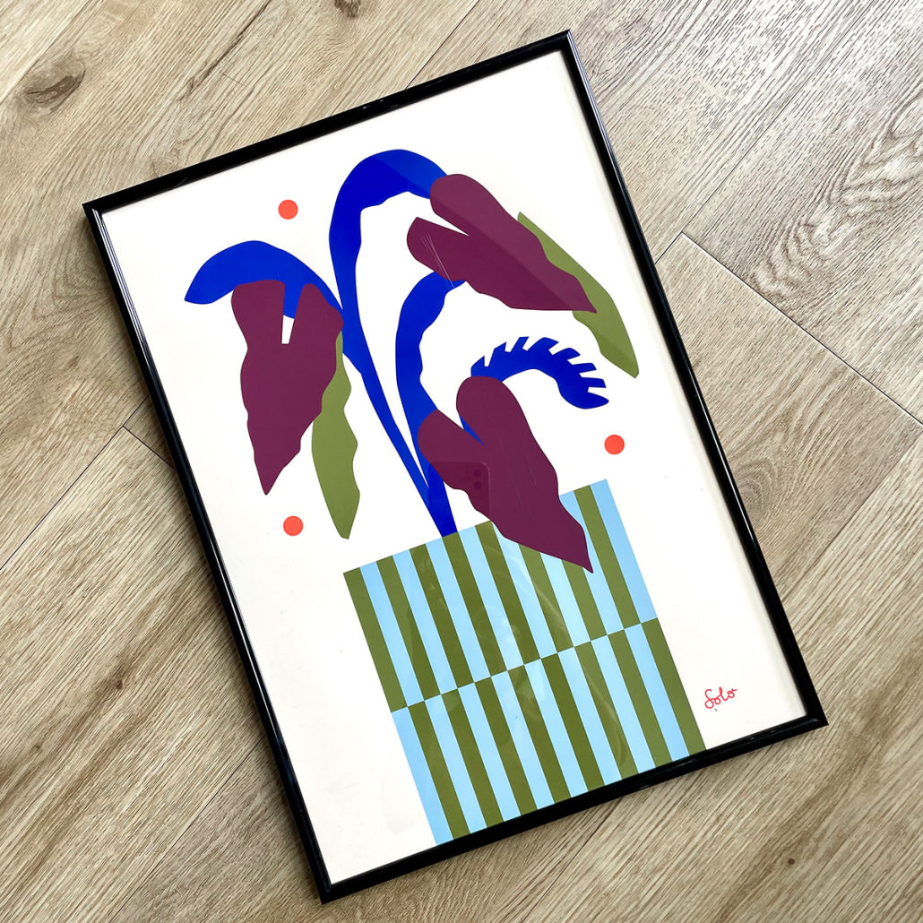 Future Spring Blue A3 Art Print