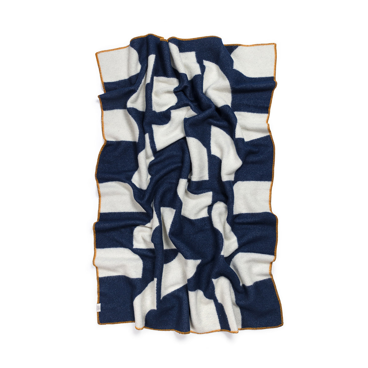 Deko Wool Blanket in Navy