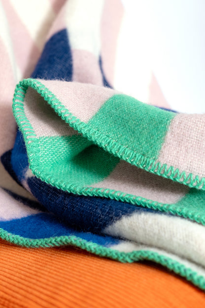 Studie Wool Blanket in Cobalt