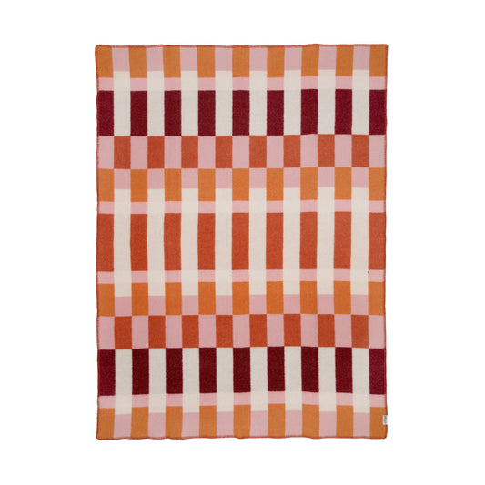 Studie Wool Blanket in Orange
