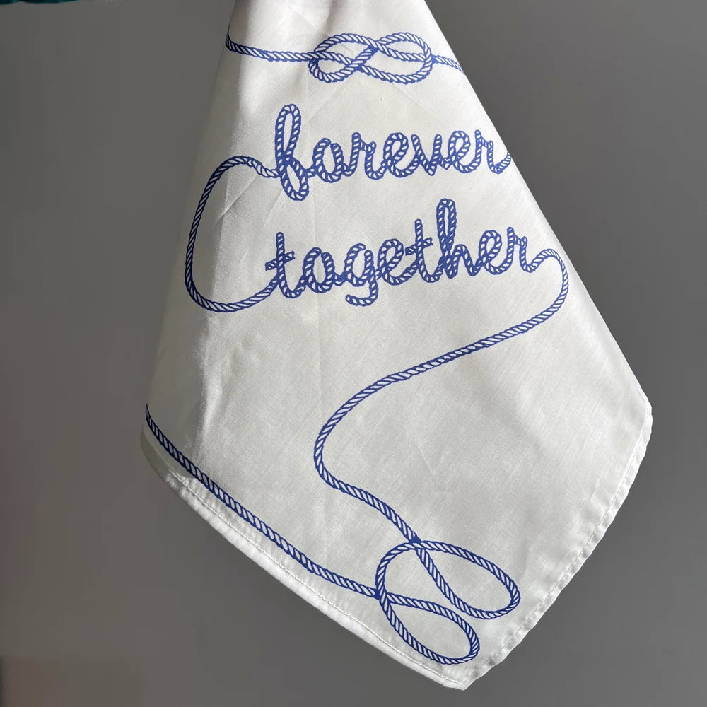 Together Forever Cotton Handkerchief