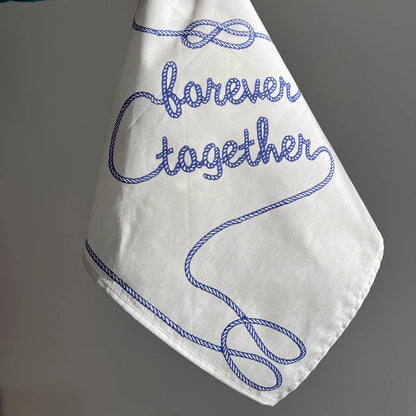 Together Forever Cotton Handkerchief
