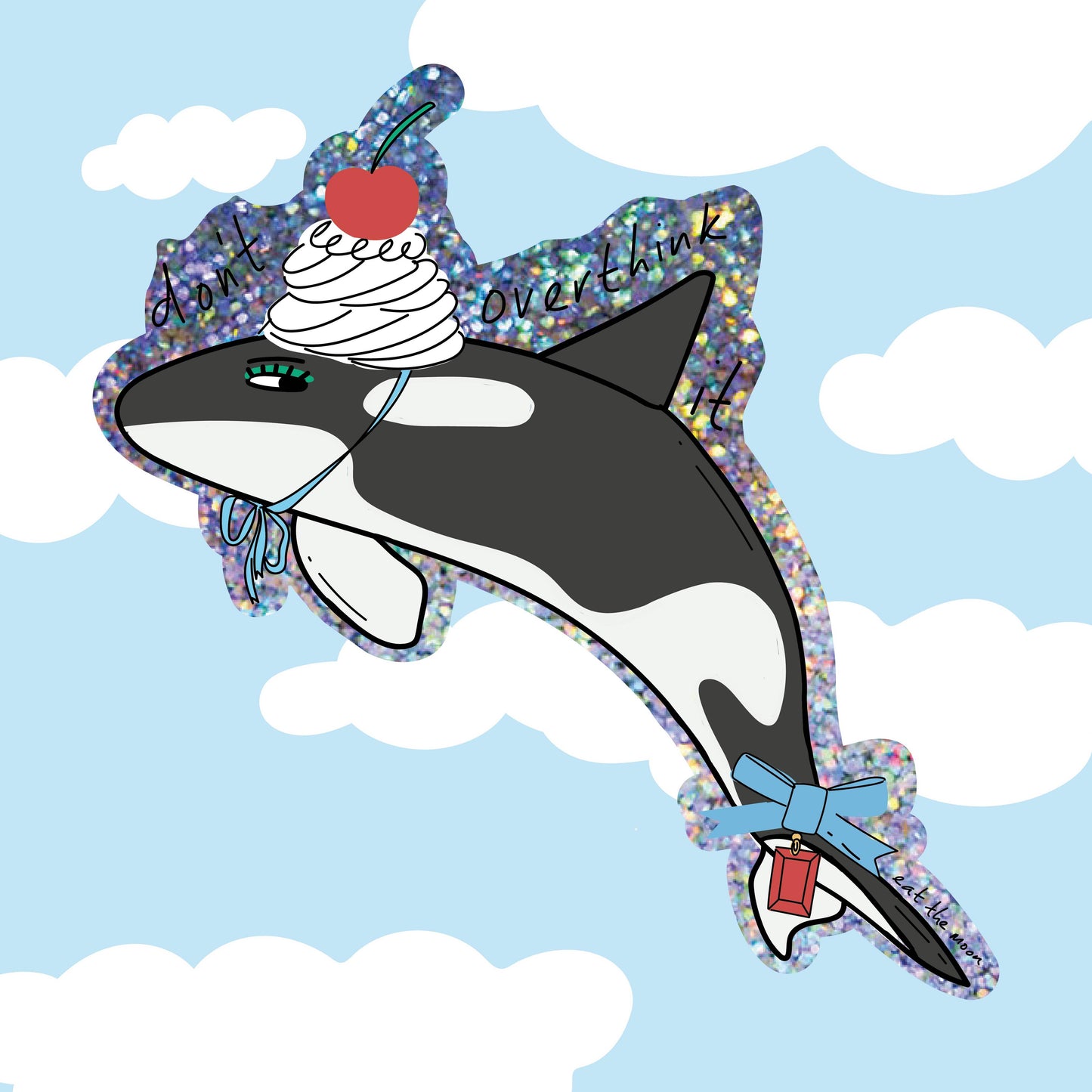 Whale Die Cut Vinyl Sticker