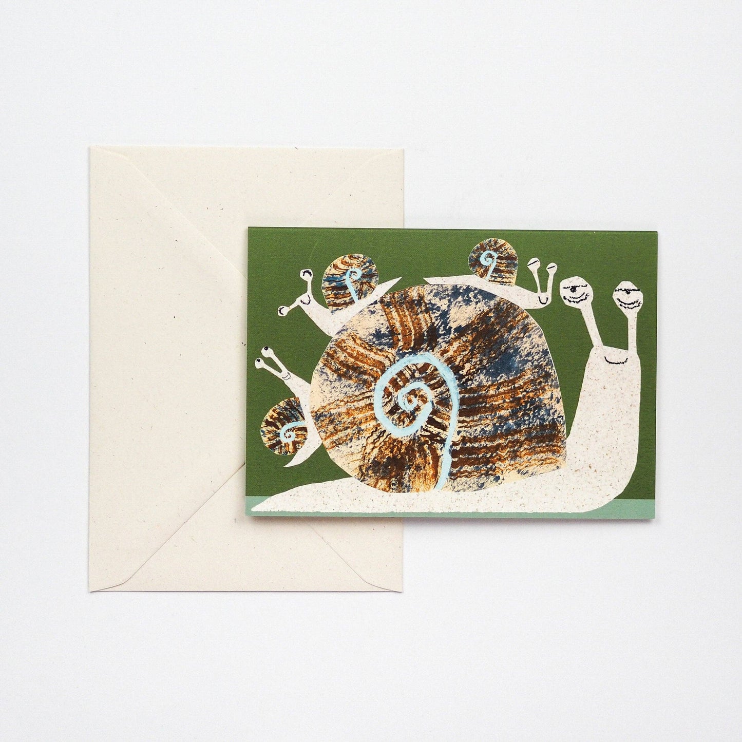 Snail Family Greetings Card
