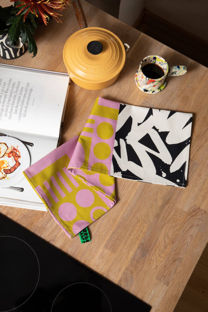 Organic Cotton Tea Towel in Wasabi