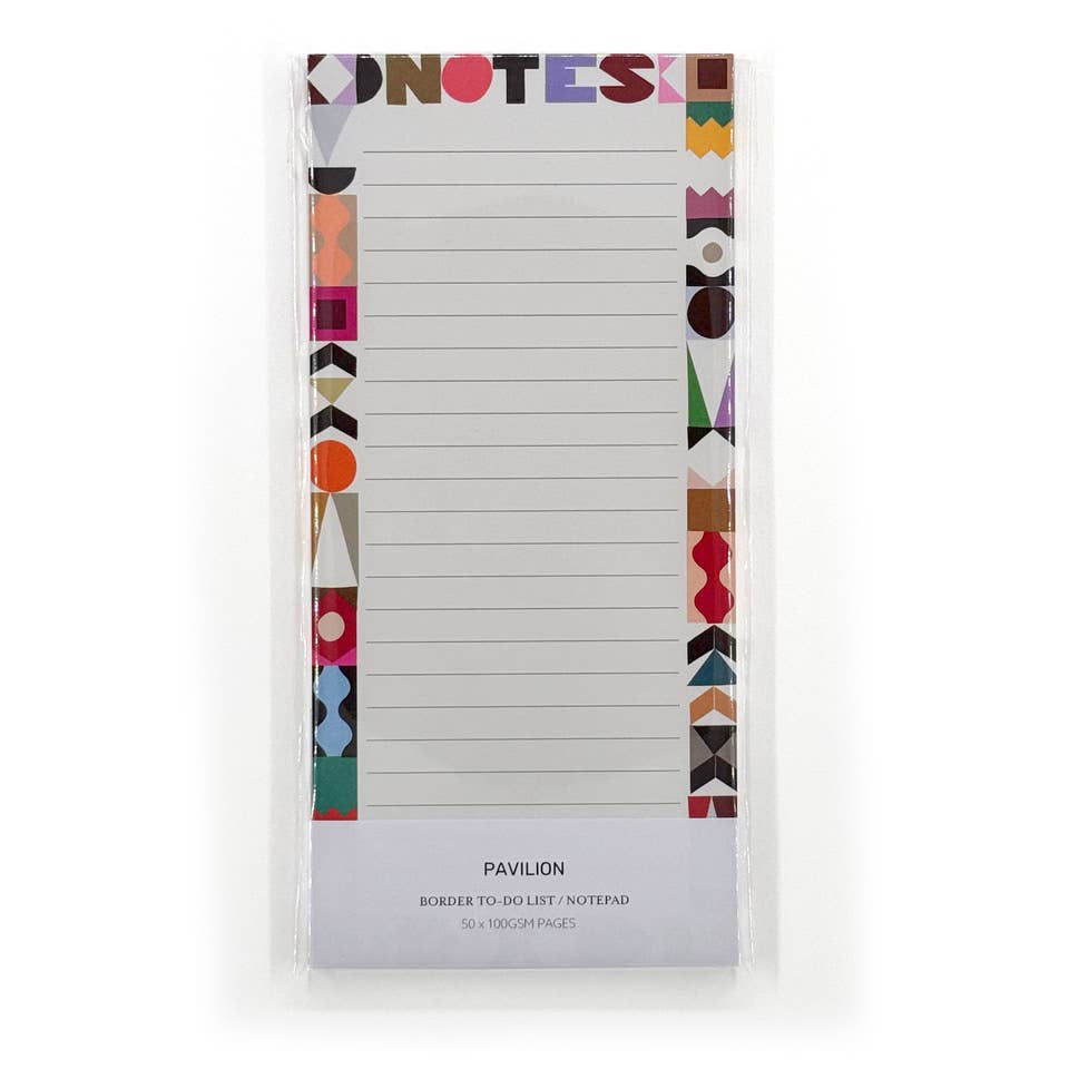 Geometric Border To-Do List Notepad
