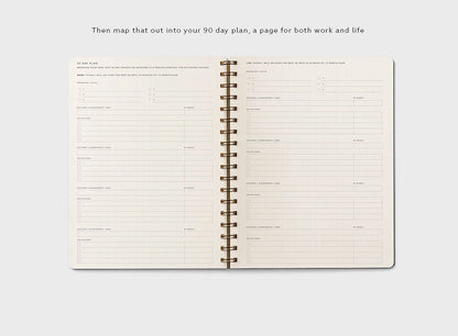 Form B5 Wirebound Daily Planner in Burnt Orange