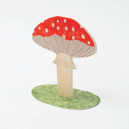 Toadstool 3D Greetings Card
