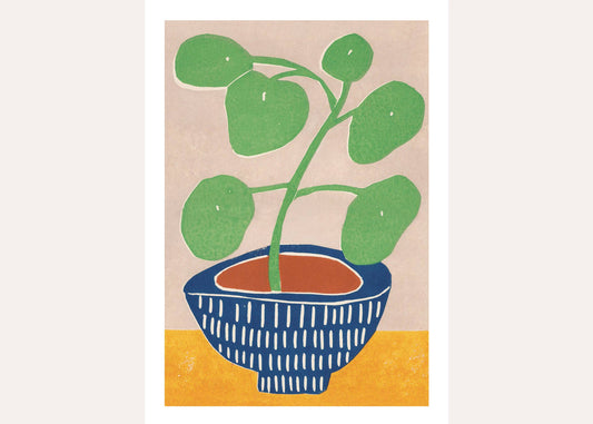 Pilea Plant A3 Art Print
