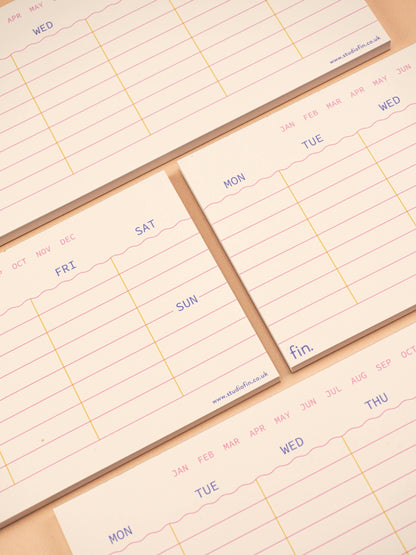 Mini Undated Weekly Planner in Jazz