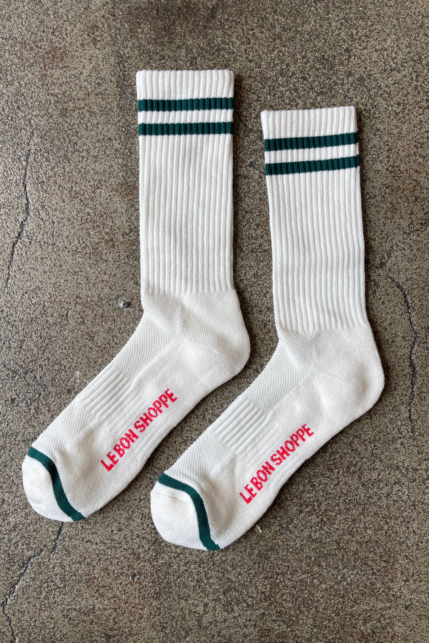 Extended Boyfriend Socks in Parchment