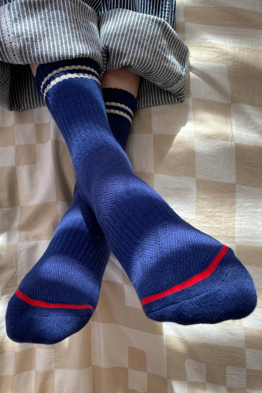 Boyfriend Socks in Navy