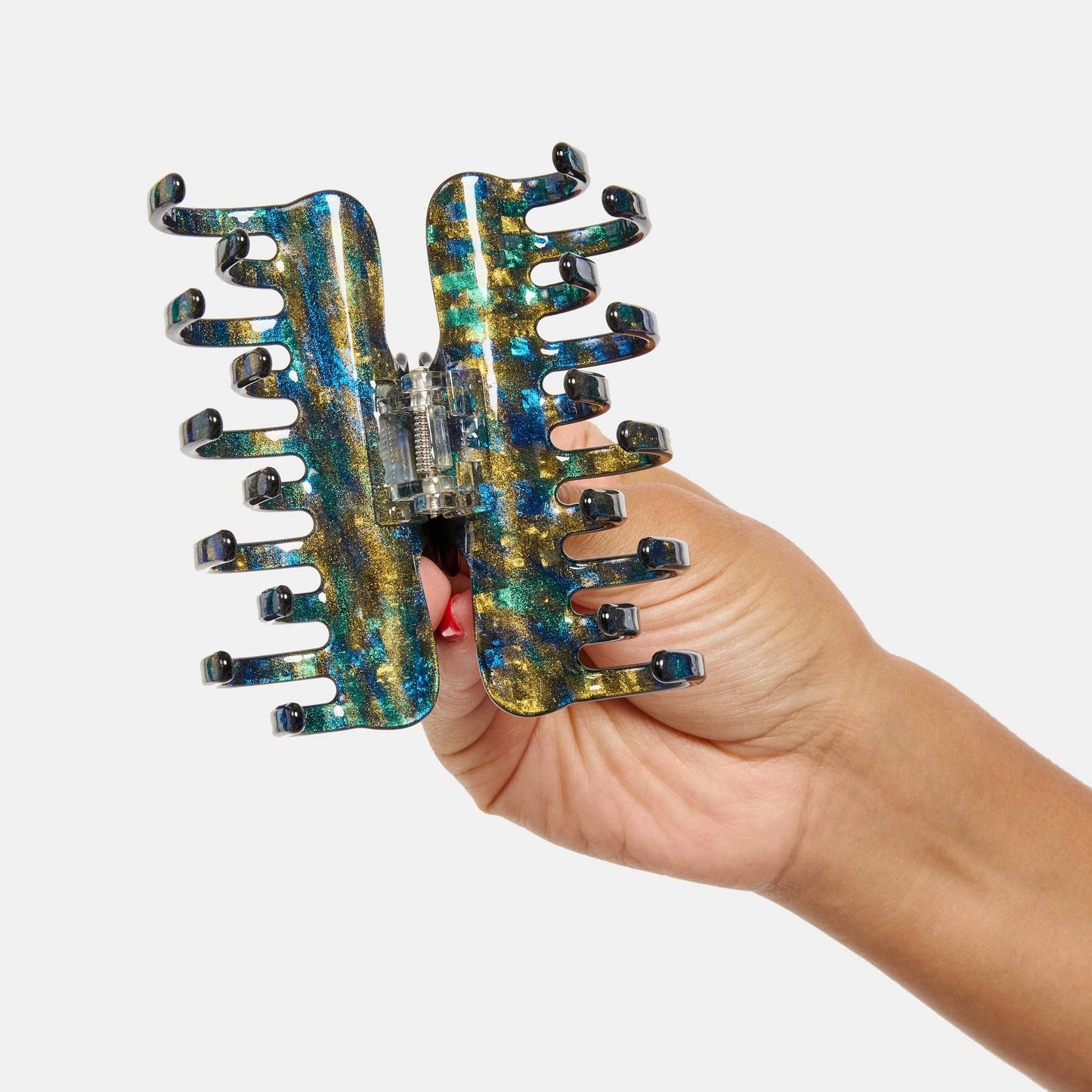 Jojo Hair Claw Small in Dark Sparkle