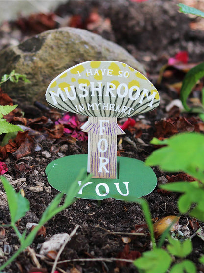 I Have So Mushroom In My Heart For You 3D Card