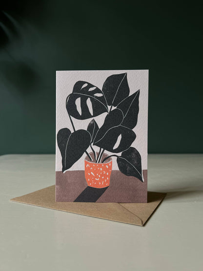 Monstera Greetings Card
