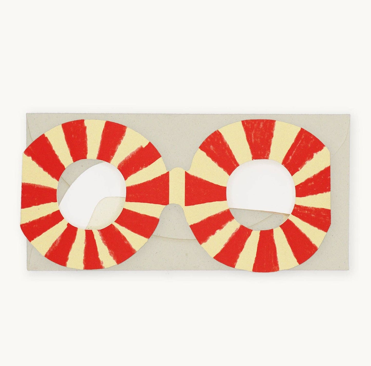 Striped Glasses Greeetings Card