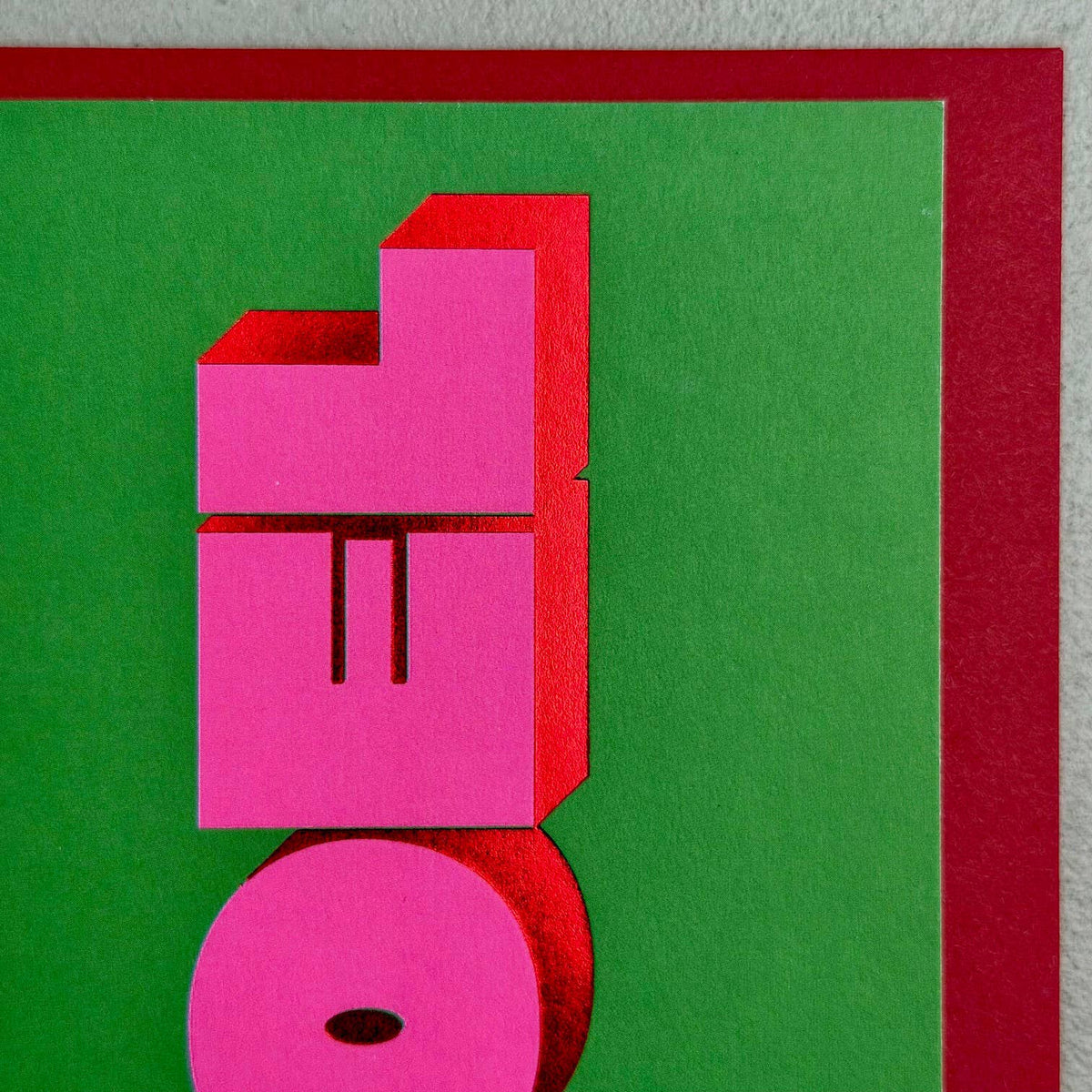 Noel Retro Typography Christmas Card
