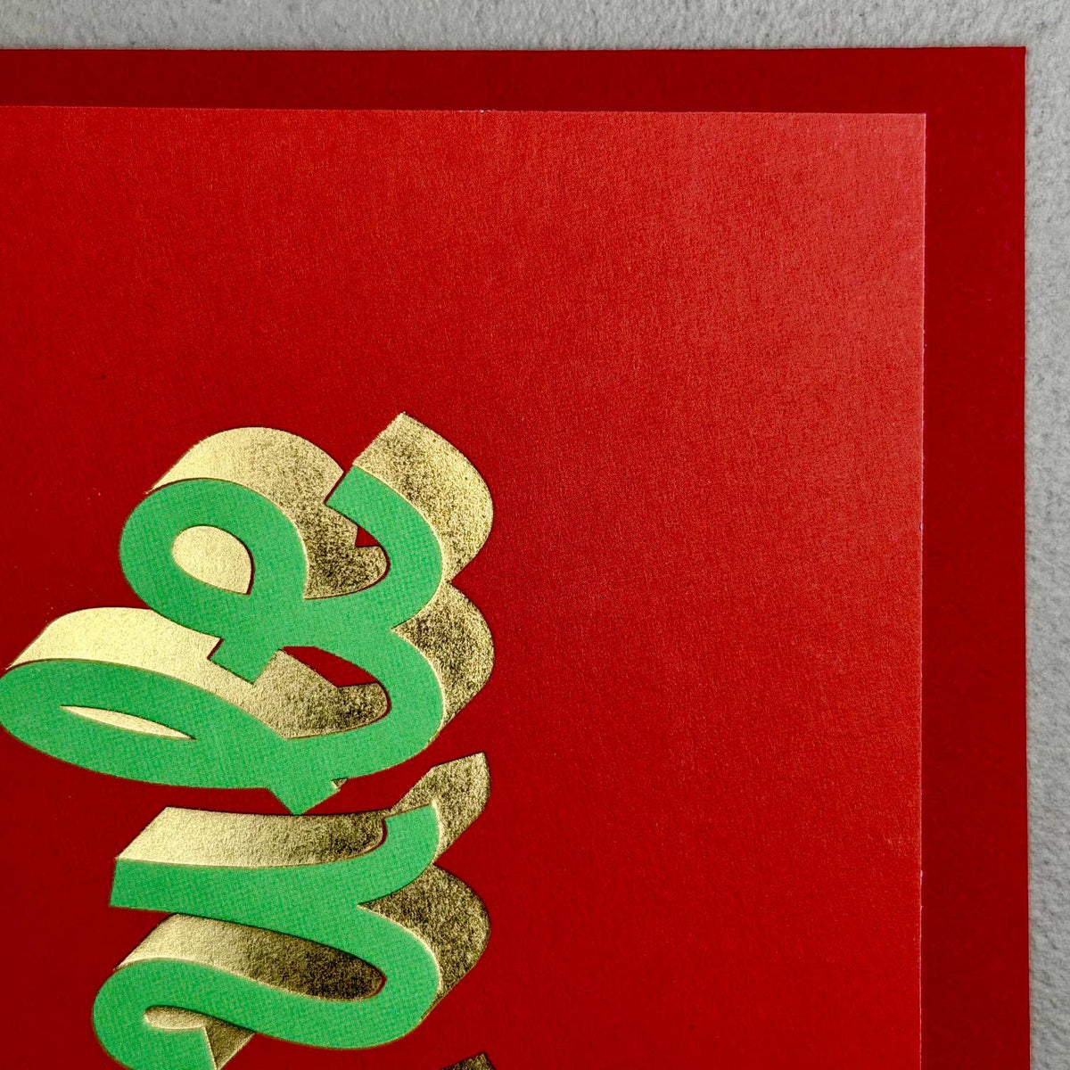 Yule Retro Typography Christmas Card
