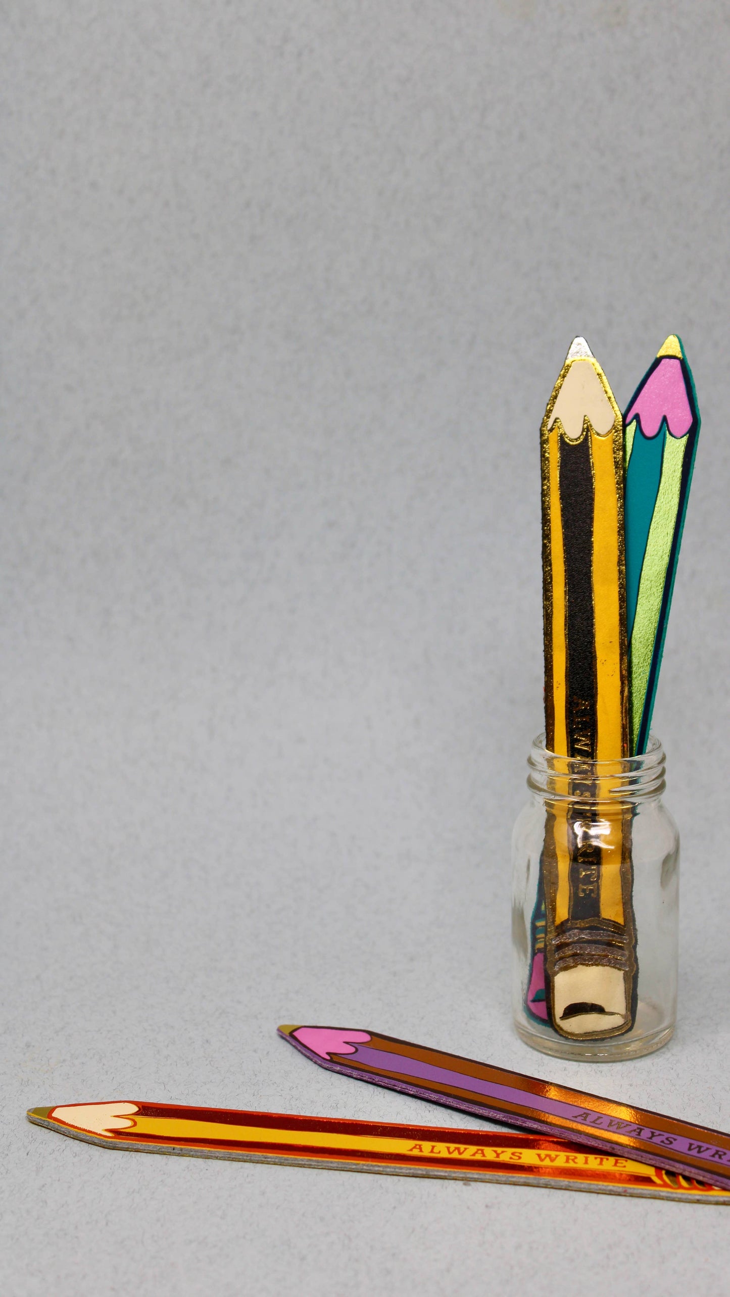 Always Write Pencil Leather Bookmark