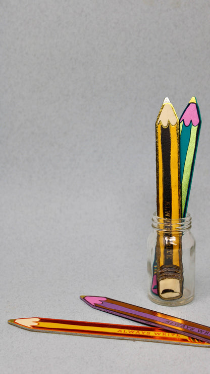 Always Write Pencil Leather Bookmark