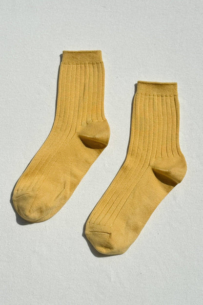 Her Socks in Buttercup