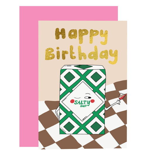 Salty Salt Birthday Card