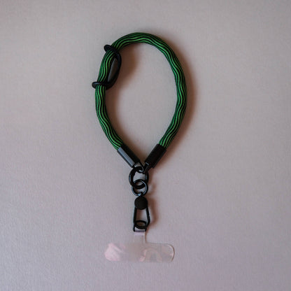 Wrist Phone Strap in Green Swirl