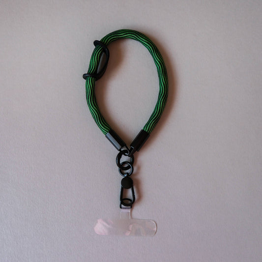 Wrist Phone Strap in Green Swirl
