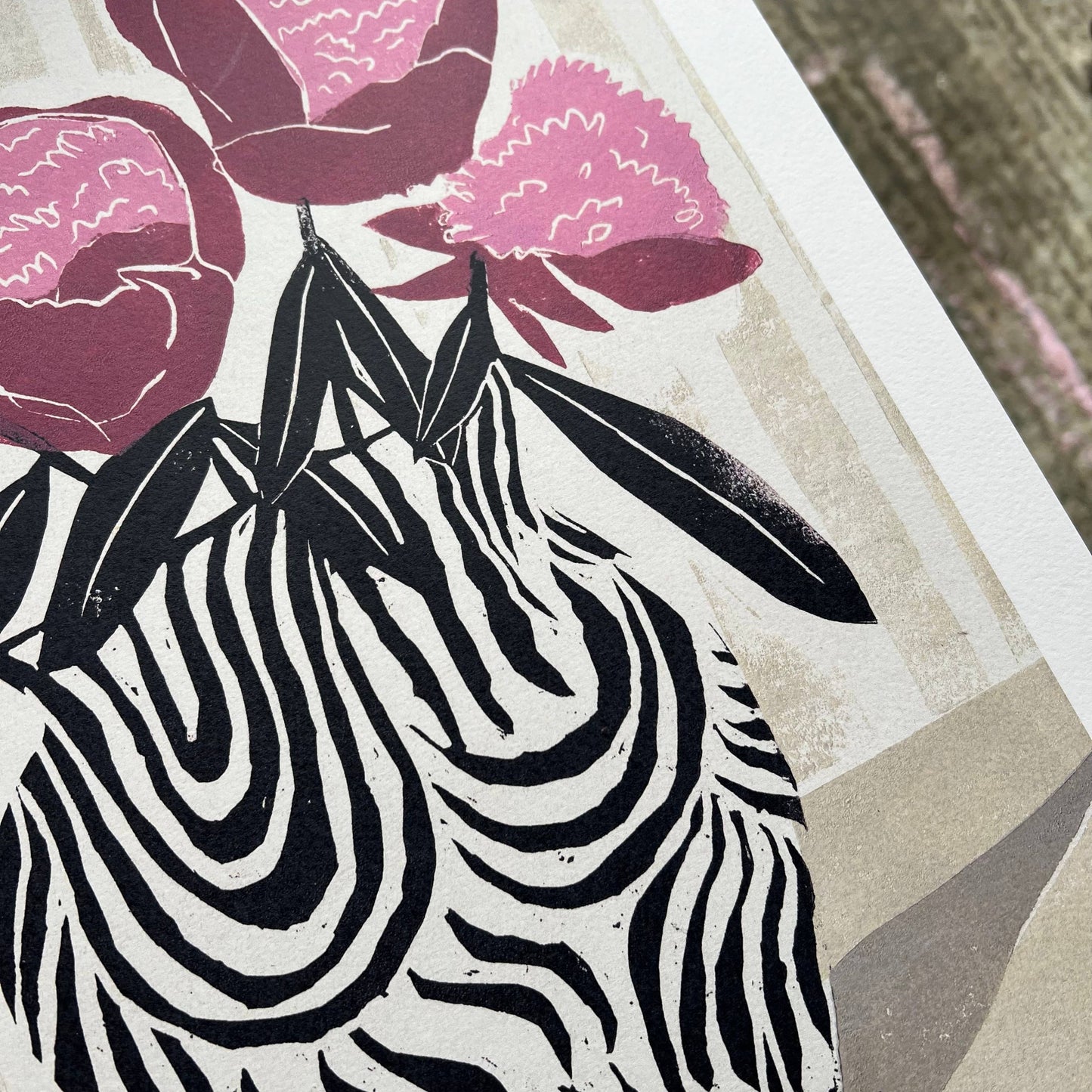 Pink Peonies A3 Art Print