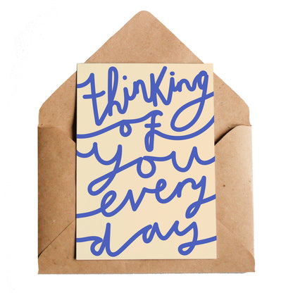 Thinking of You Text Greetings Card