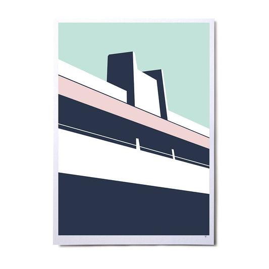 National Theatre 2 A3 Art Print