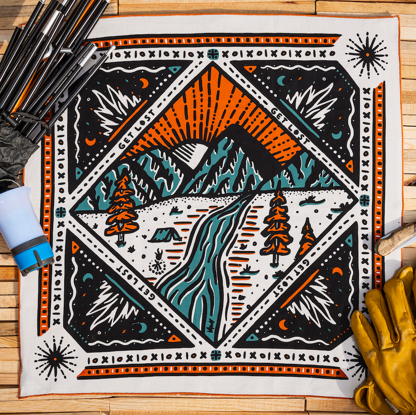 Get Lost Organic Cotton Bandana