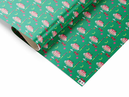 Crackers & Cake Christmas Gift Wrap Sheet