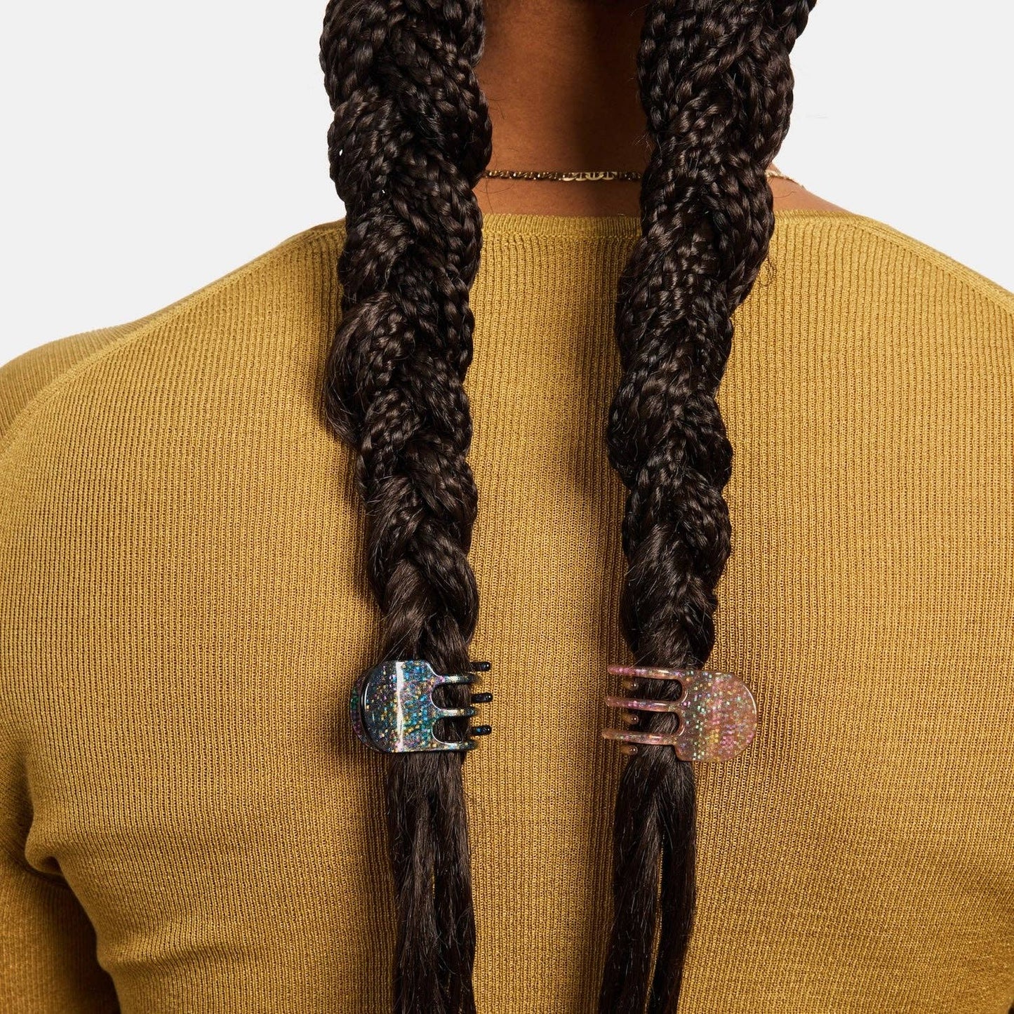 Mini Hair Claw in Hazel Sparkle